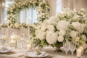 Flores premium para decoração de casamento