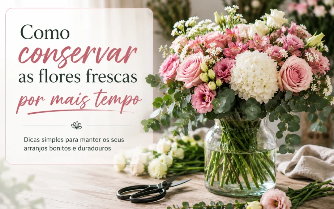 Como conservar as flores