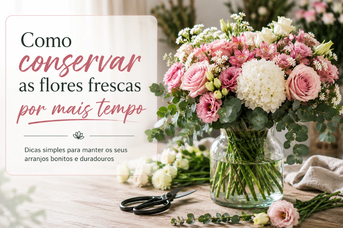 Como conservar as flores.