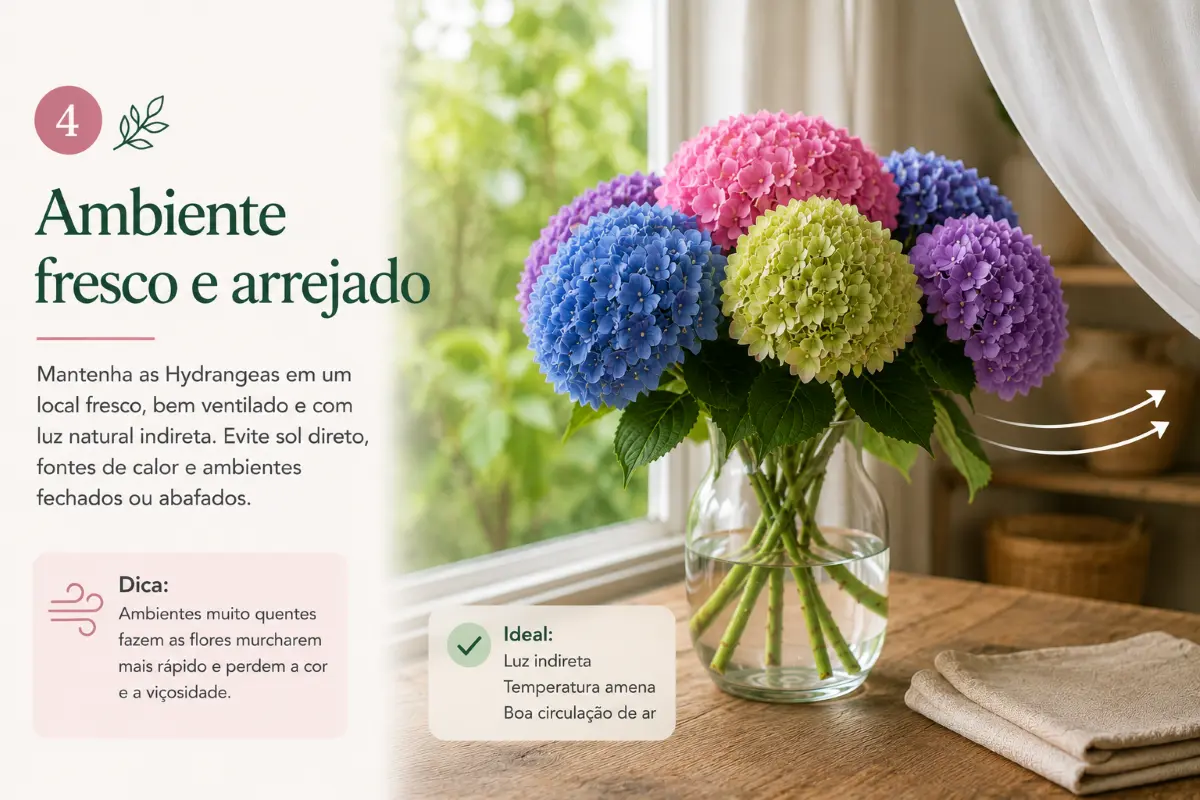 Onde Colocar as Hydrangeas para Durarem Mais Tempo | Florália