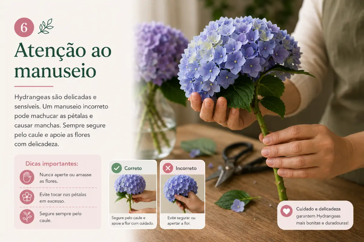 Como Manusear Hydrangeas Corretamente para Preservar a Qualidade | Florália