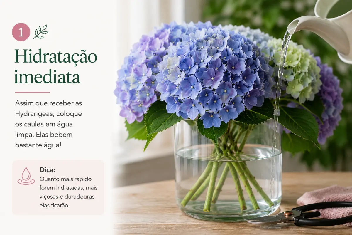 Como Hidratar Hydrangeas Após a Receção | Florália