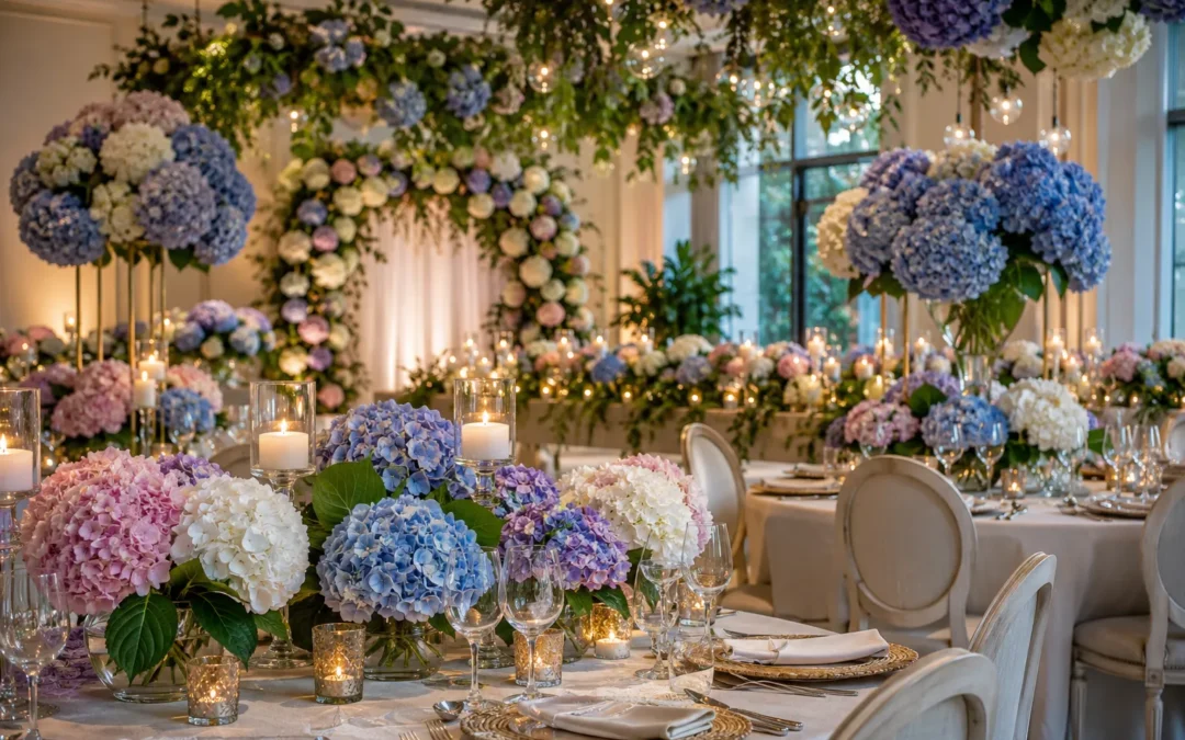 Decoração de Eventos com Hydrangeas: Ideias para Criar Ambientes Memoráveis